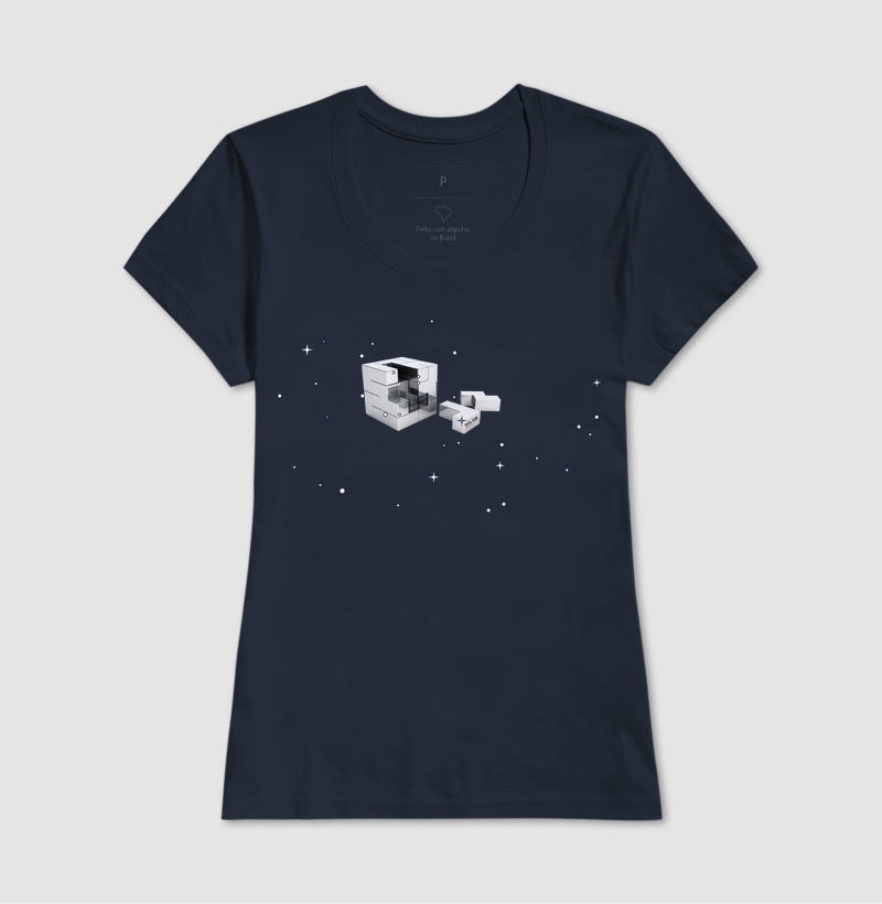 O brilho do cubo mágico - Camiseta Confort Masculina e Feminina