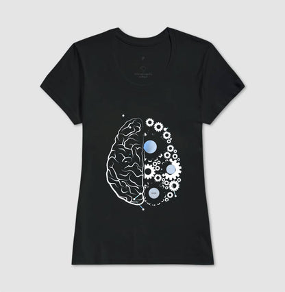 As engrenagens do cérebro - Camiseta Confort Masculina e Feminina