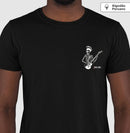 Rock: O esqueleto - Camiseta masculina e feminina (algodão peruano) 497146