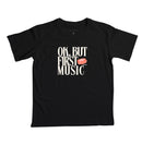 Ok, but first music - Camiseta Confort (100% algodão) Clássica e Baby Look 497146