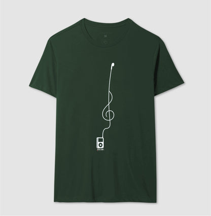 Minimalista Clave de Sol - Camiseta e Baby Look Confort Masculina e Feminina