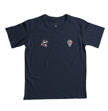 A lâmpada e o Cubo Mágico - Camiseta Infantil