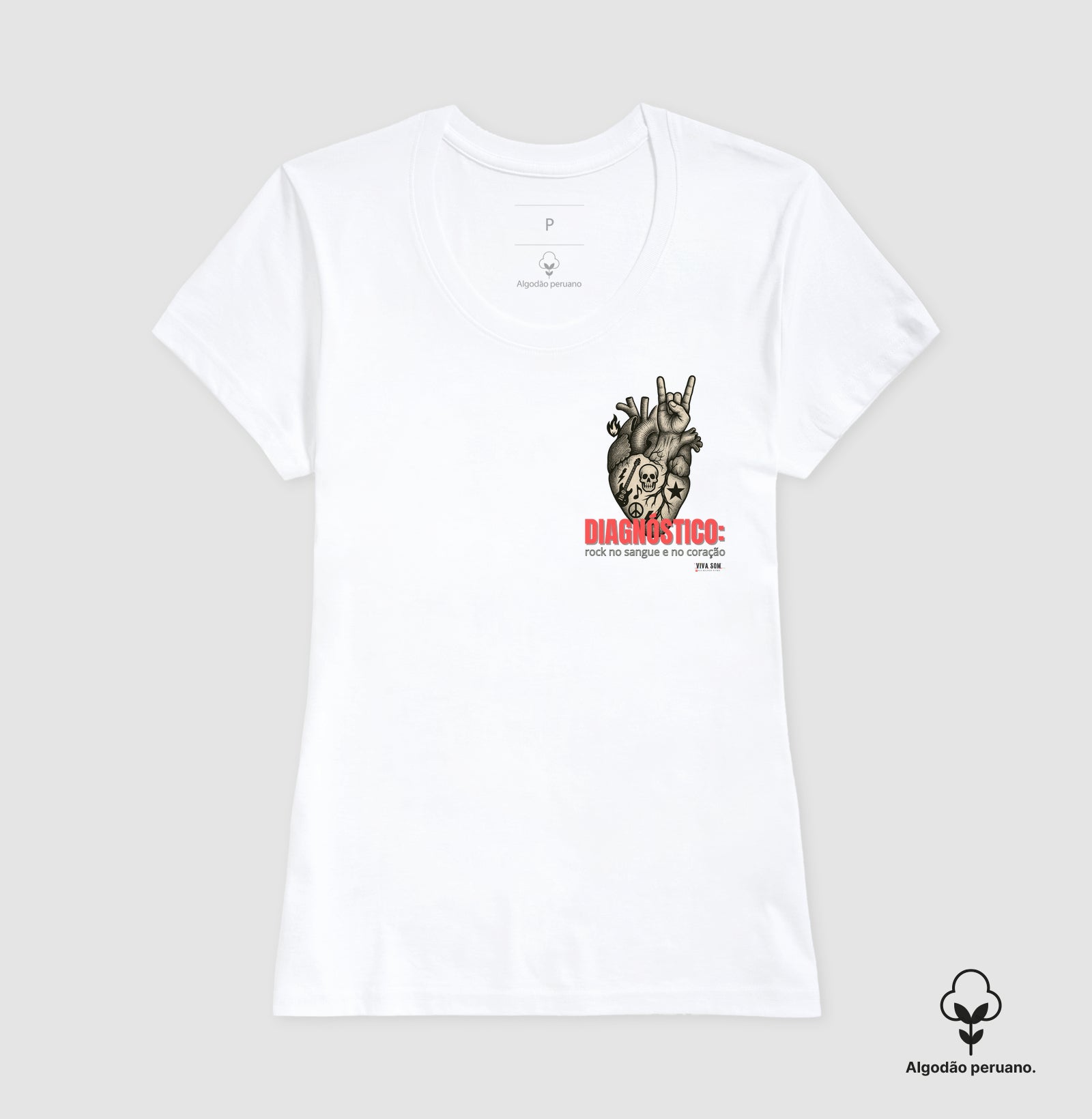 Médico: O diagnóstico ( lateral) - Camiseta e Baby Look Algodão Peruano 497146