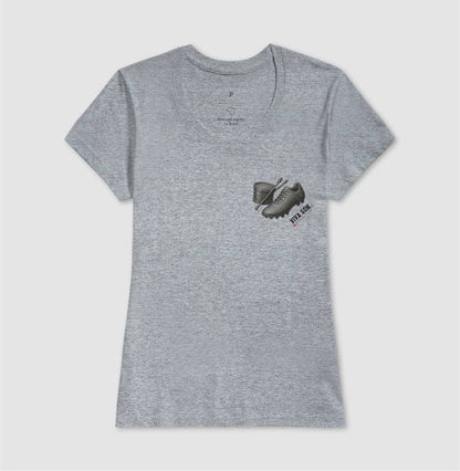 Futebol - Chuteira e tambor minimalista - Camiseta Masculina(clássica) Feminina (baby look)