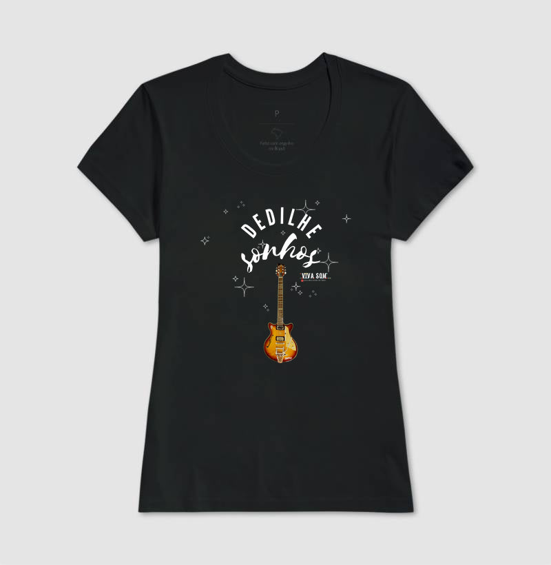 Dedilhe Sonhos - Camiseta Confort Masculina e Feminina
