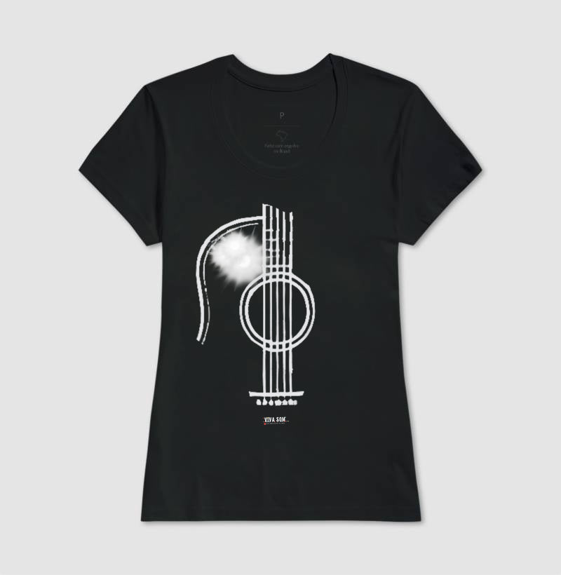 Violão Clássico - Camiseta Confort Masculina / Feminina ( 100% Algodão)