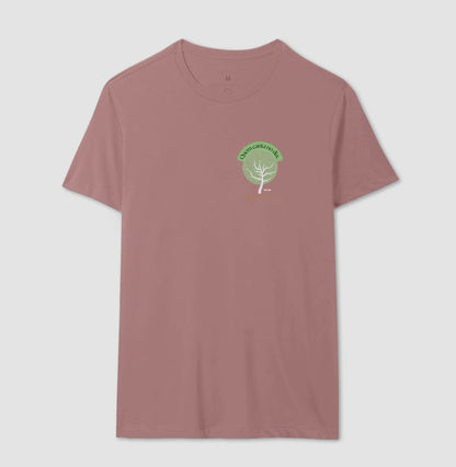 Árvore da Alegria “Quem Canta no Dia, Planta Alegria” - Camiseta Confort Feminina / Masculina (100% Algodão) 497146