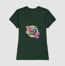 Cubo mágico na música - Camiseta confort feminina 497146