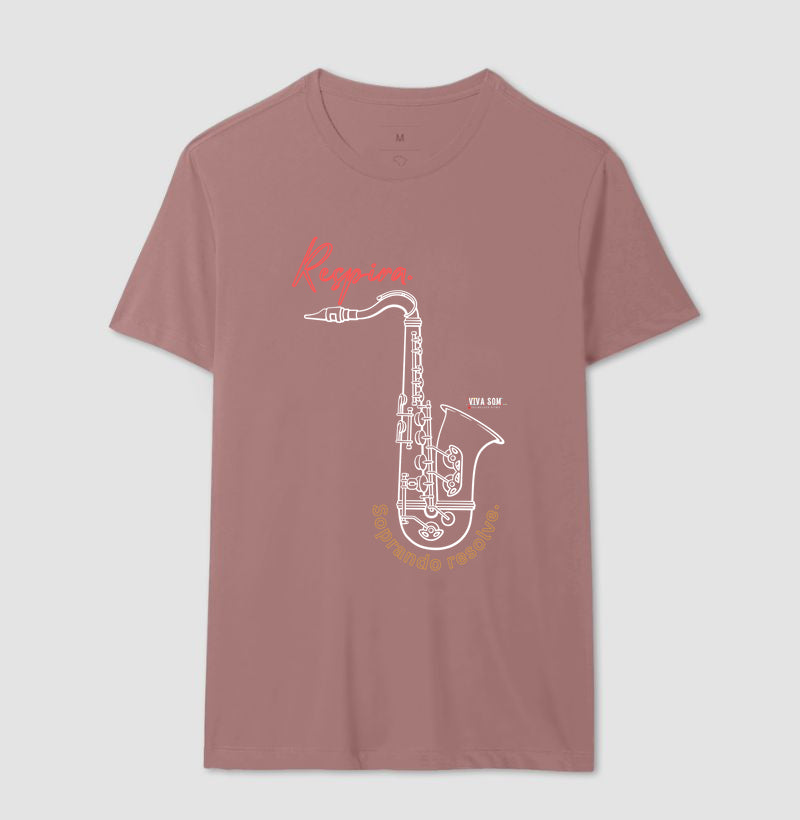 Sax: Soprar resolve - Camiseta ou Baby Look Confort