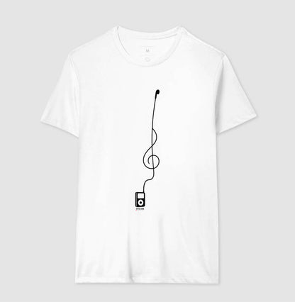 Minimalista Clave de Sol - Camiseta e Baby Look Confort Masculina e Feminina