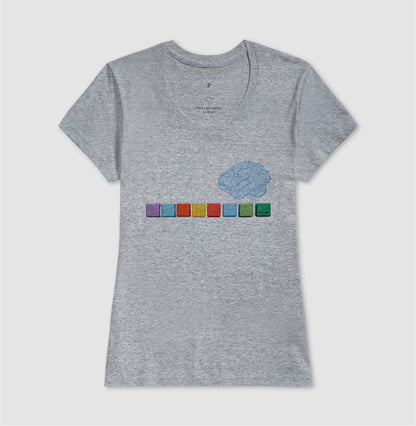 O pensamento colorido - Camiseta Confort Masculina e Feminina