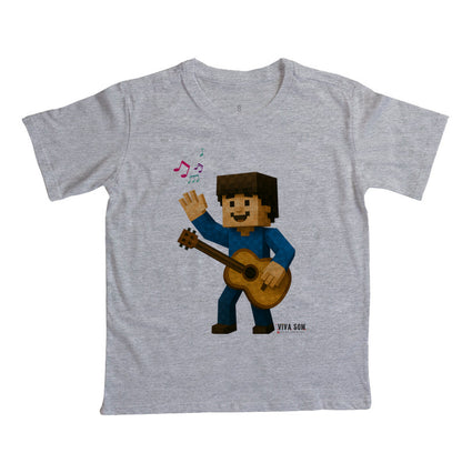 Violonista no Pixel - Camiseta infantil