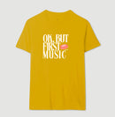Ok, but first music - Camiseta Confort (100% algodão) Clássica e Baby Look 497146