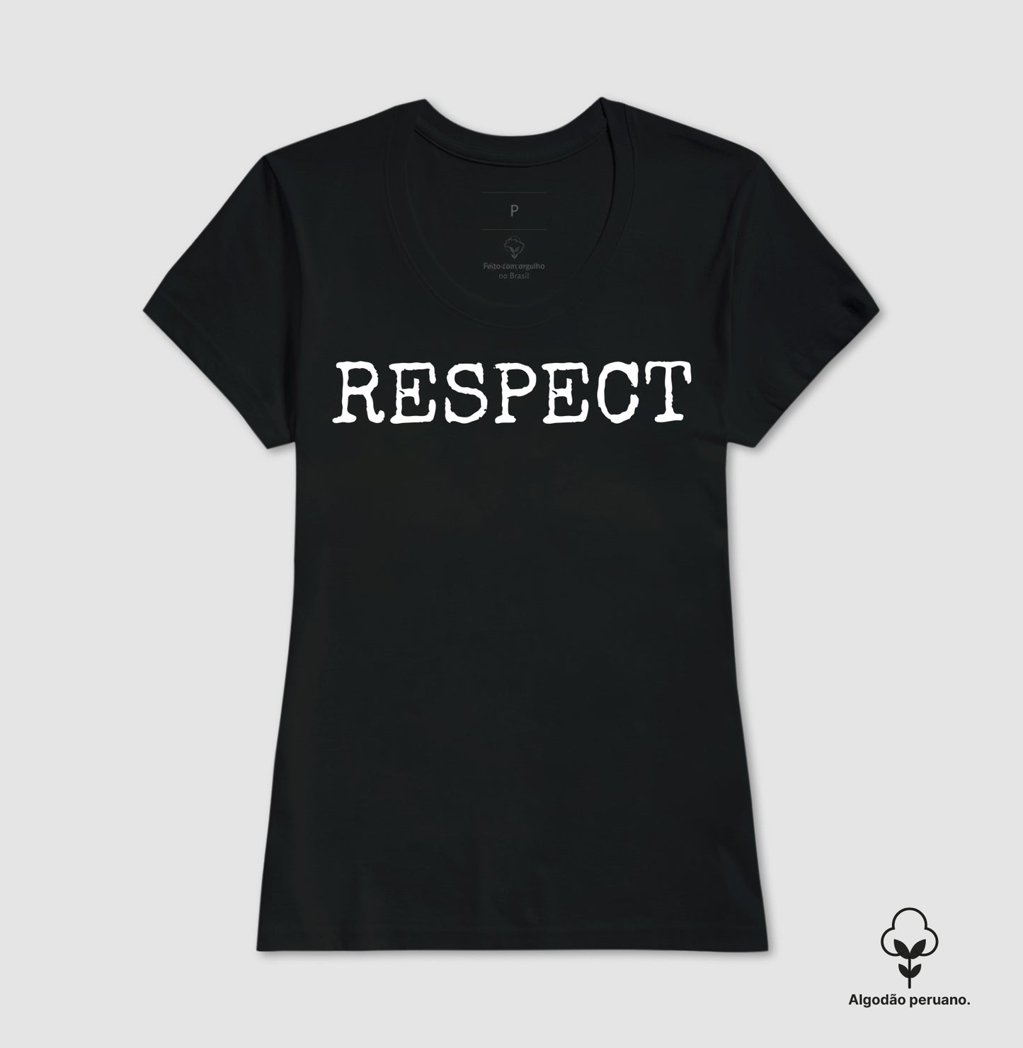 Respect Pleno - Camiseta Masculina (algodão peruano)