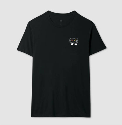 Meu coração tem respeito - Camiseta maculina e feminina confort