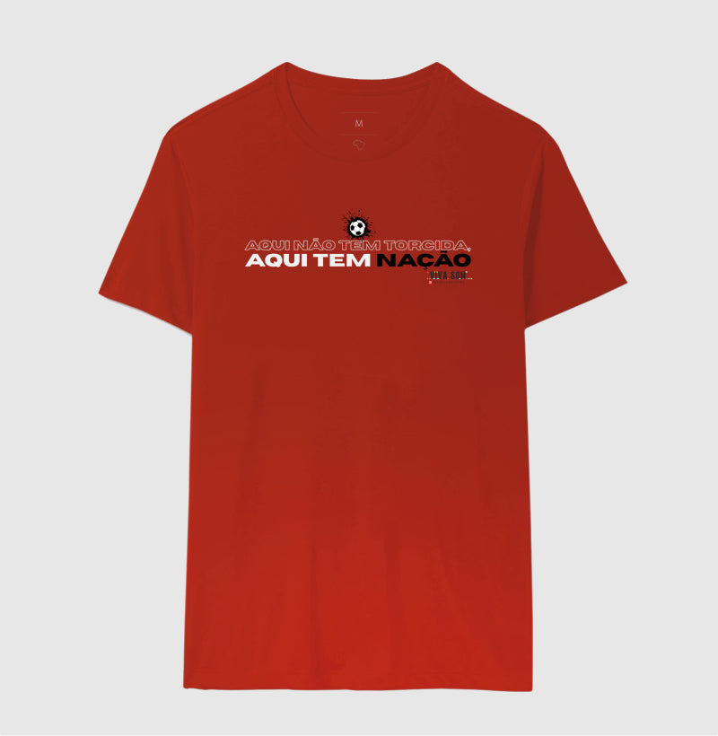 Futebol - Aqui não tem torcida ( central grande) - Masculina (camiseta) e Feminina (baby look) - Confort