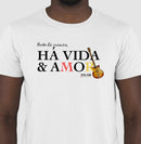 Música vida e amor - Camiseta Confort Feminina e Masculina 497146