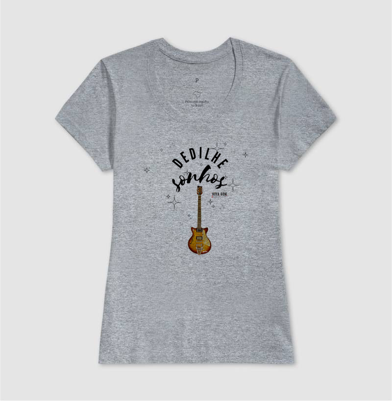 Dedilhe Sonhos - Camiseta Confort Masculina e Feminina
