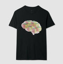 O Cérebro  com cubos mágicos - Camiseta Confort Masculina e Feminina 497146