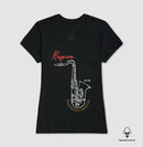 Sax: Soprar resolve - Camiseta Algodão Peruano Clássica e Baby Look 497146