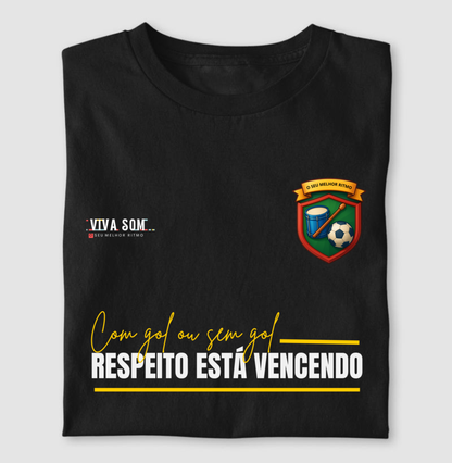 Futebol - Respeito é nosso show -  Camiseta Masculina e feminina (baby look) - Confort