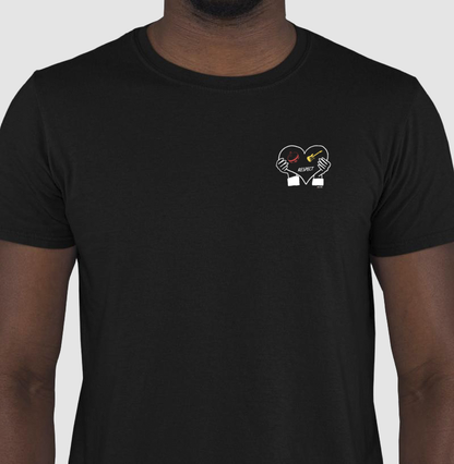 Meu coração tem respeito - Camiseta maculina e feminina confort