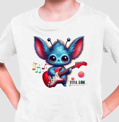 Et Azul na Guitarra - Camiseta infantil