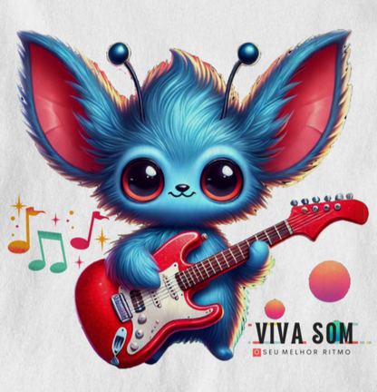 Et Azul na Guitarra - Camiseta infantil
