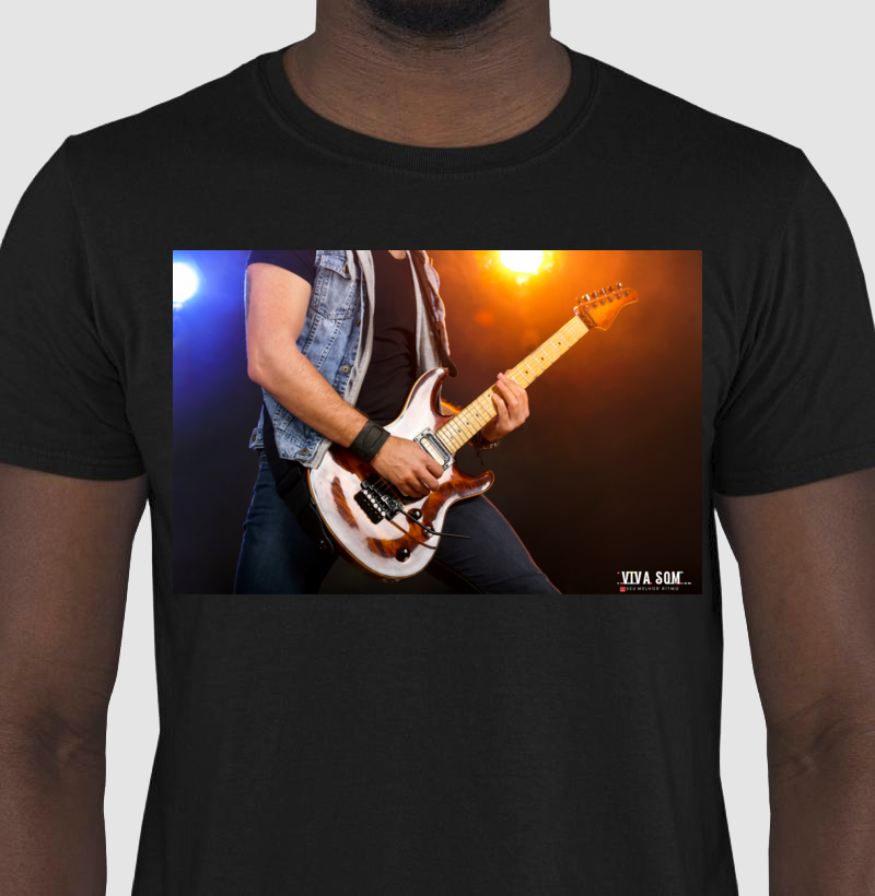 Rock: Tocar Guitarra - Camisa Confort Masculina e feminina